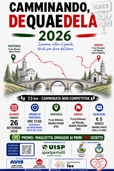 CAMMINANDO, DE QUA E DE LÀ 2026