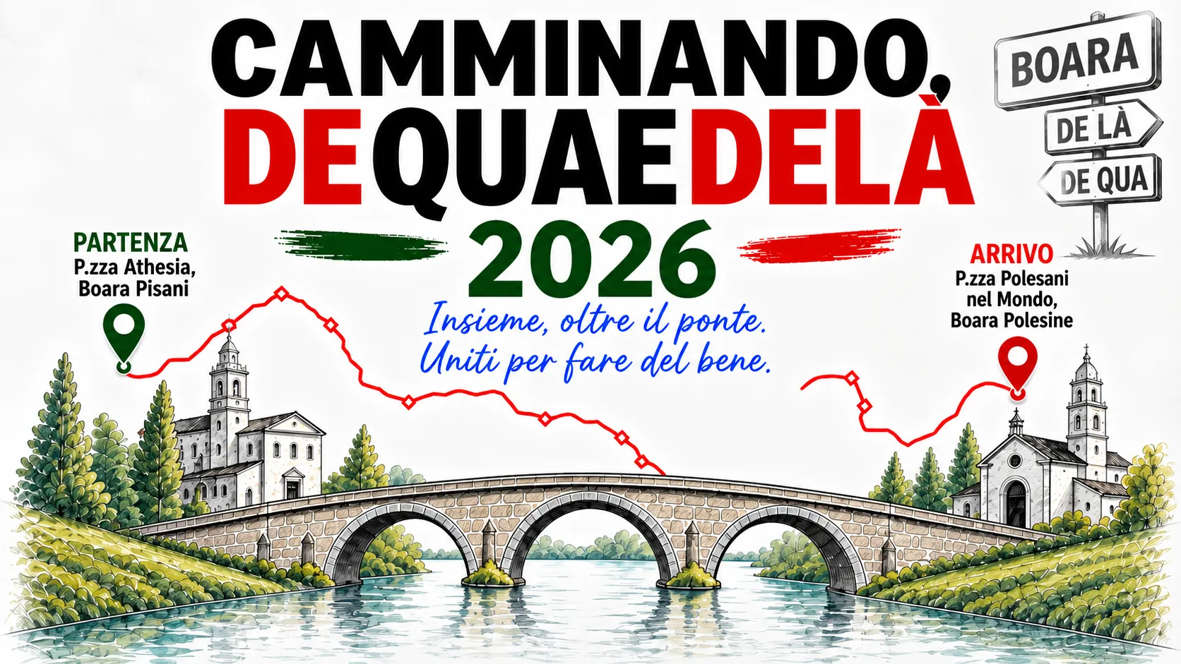 CAMMINANDO, DE QUA E DE LÀ 2026 CAMMINANDO, DE QUA E DE LÀ 2026