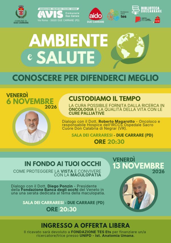Ambiente e Salute: a Due Carrare a sostegno della ricerca